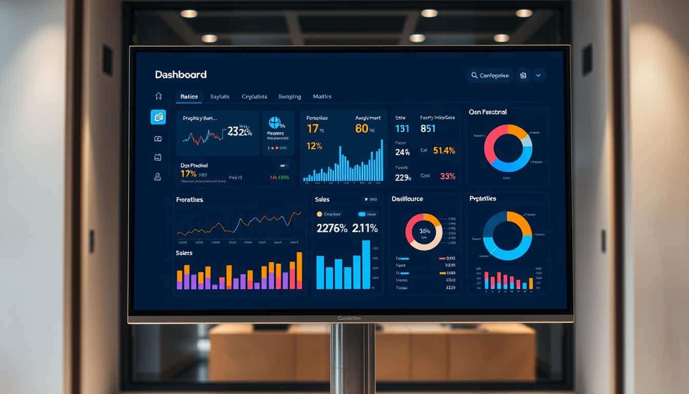 Dashboard de gestão empresarial