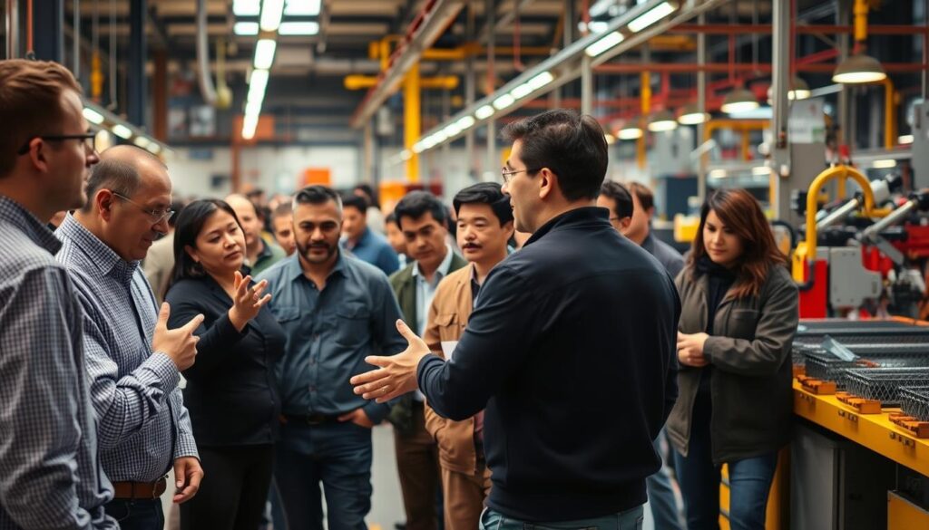 engajamento da equipe nas caminhadas Gemba