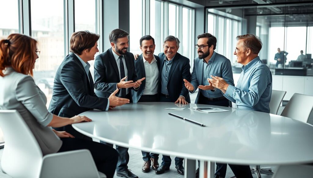 liderança na comunicação