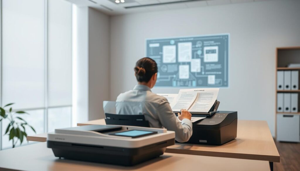 como funciona a digitalização de documentos com IA