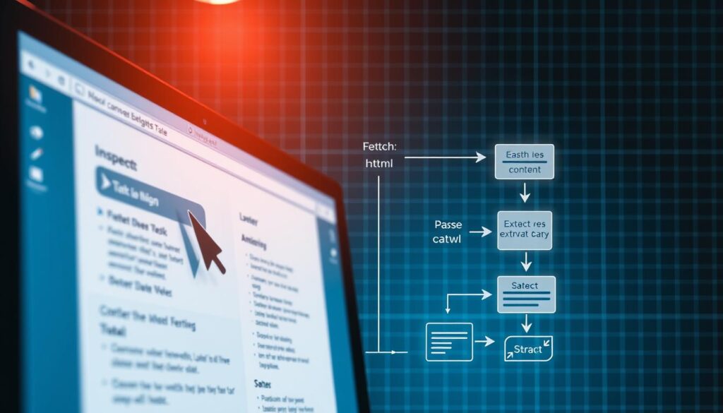 como funciona o web scraping