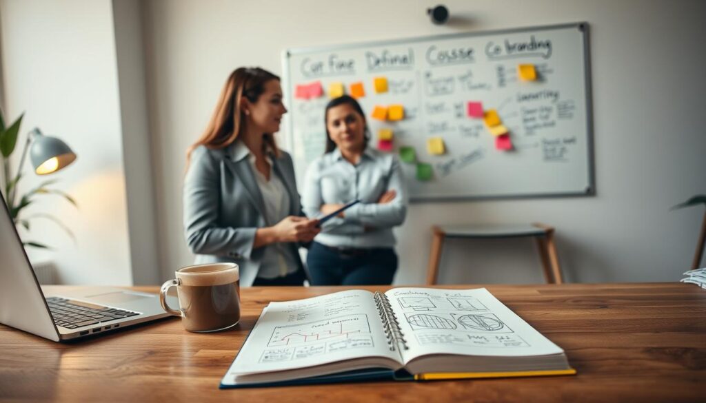 definição de objetivos de co-branding