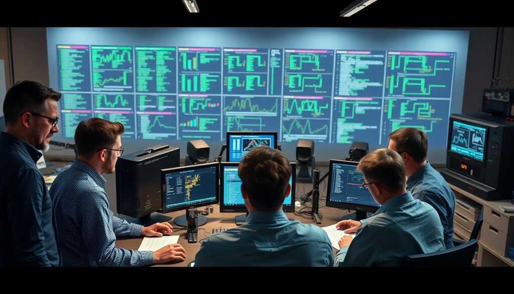 estrutura da equipe em automação
