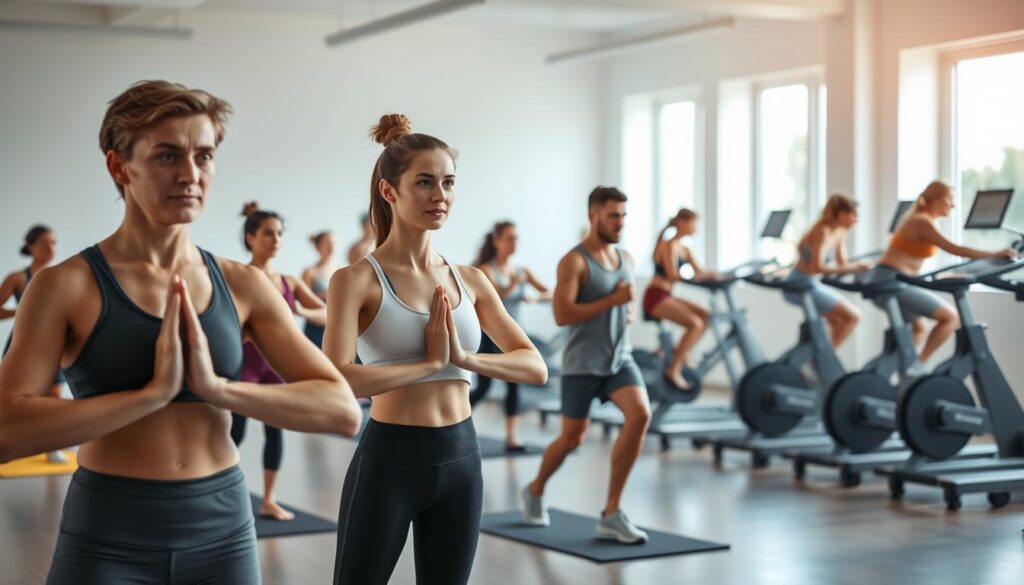 exercícios físicos focados