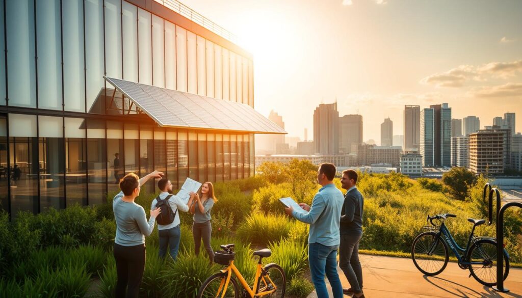 implementação de energia renovável
