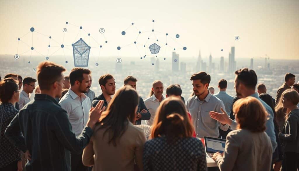participar do ecossistema blockchain